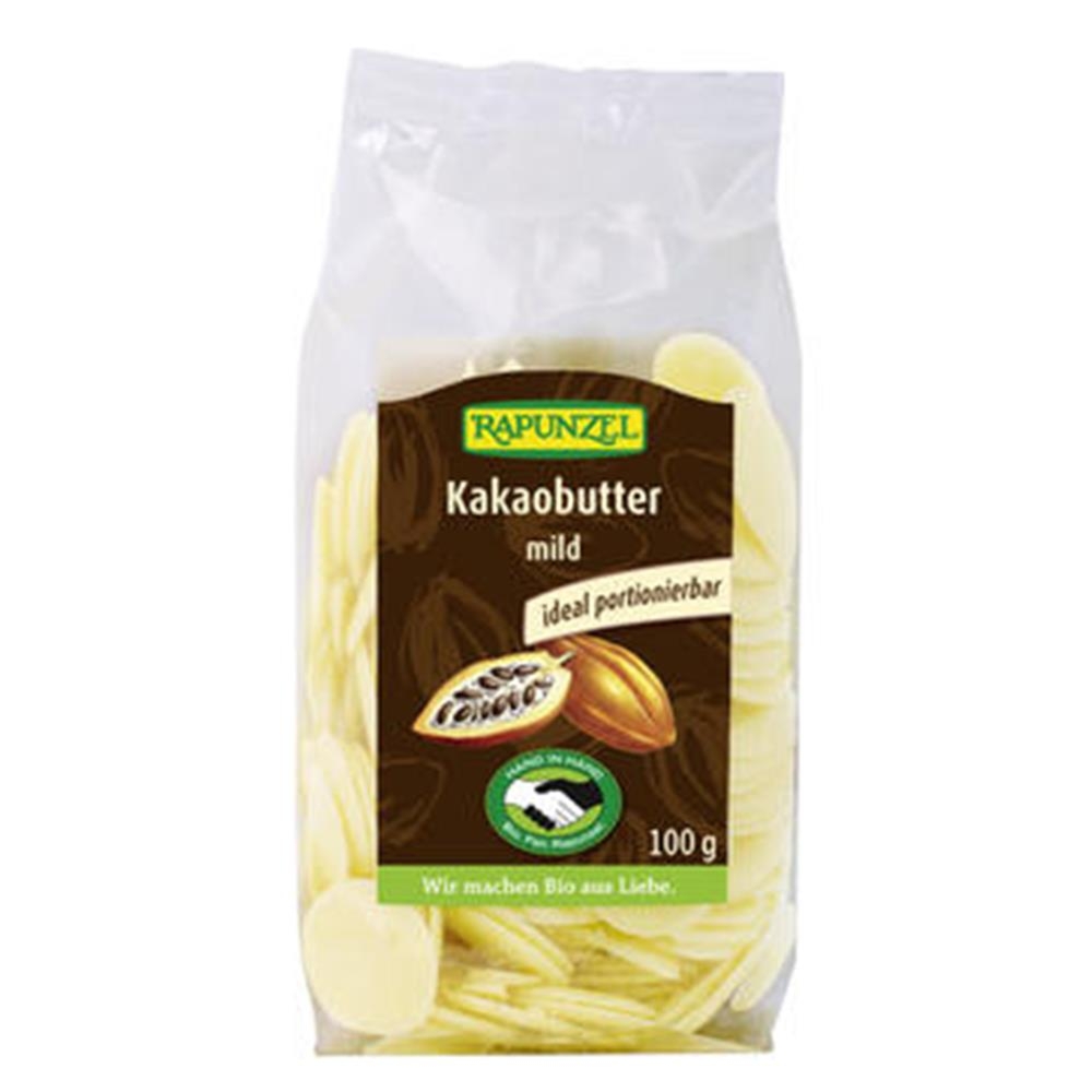 Tłuszcz Kakaowy w Krążkach Bio 100 g - Rapunzel - Masło Kakaowe Spożywcze Ekologiczne