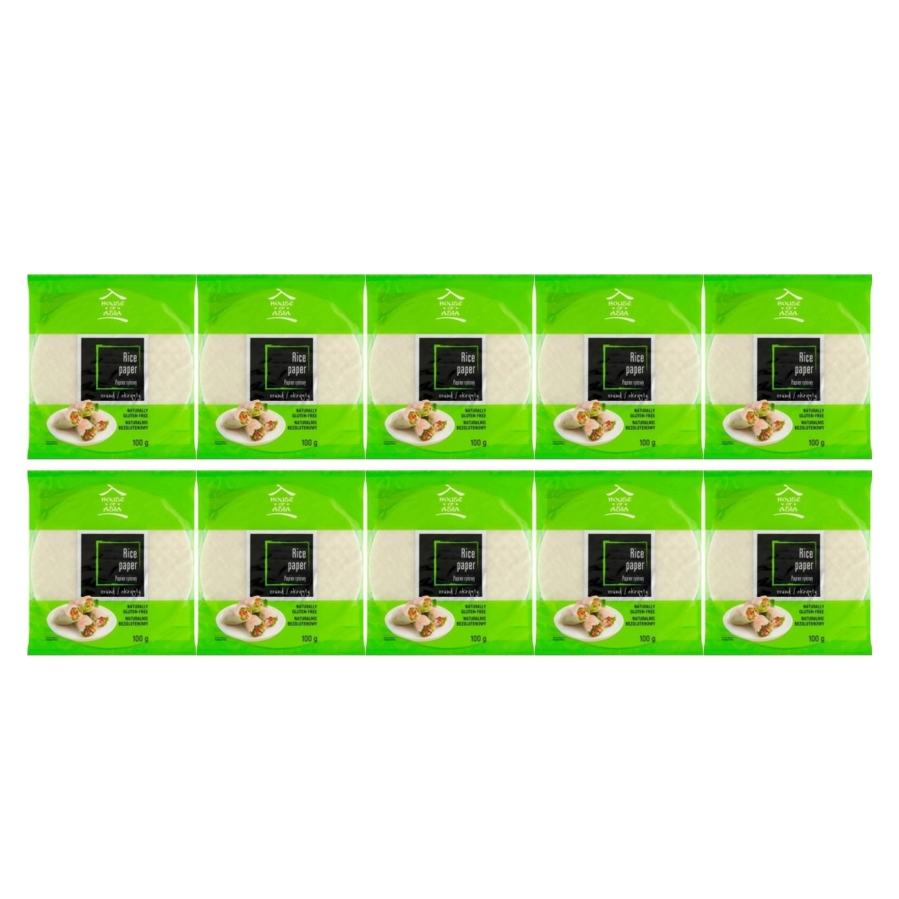 10 x Papier Ryżowy Okrągły 100 g - House of Asia