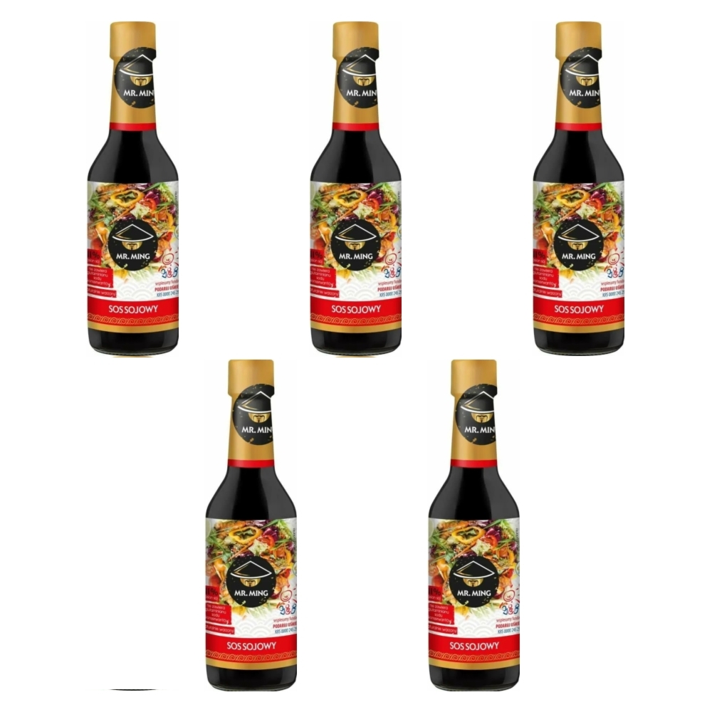 5 x Sos Sojowy 150 ml - Mr. Ming
