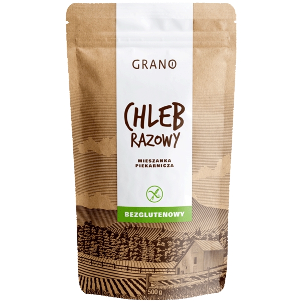 Chleb Razowy Bezglutenowy Mieszanka Piekarnicza 500 g - Grano