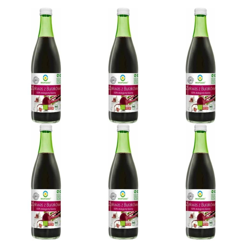 6 x Zakwas z Buraków Kiszonych Bio 500 ml - BioFood