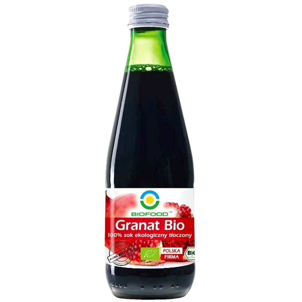 Sok z Granatu Tłoczony Bio 300 ml - Bio Food
