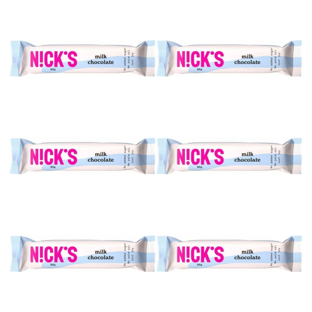 6 x Czekolada Mleczna 25 g - Nicks