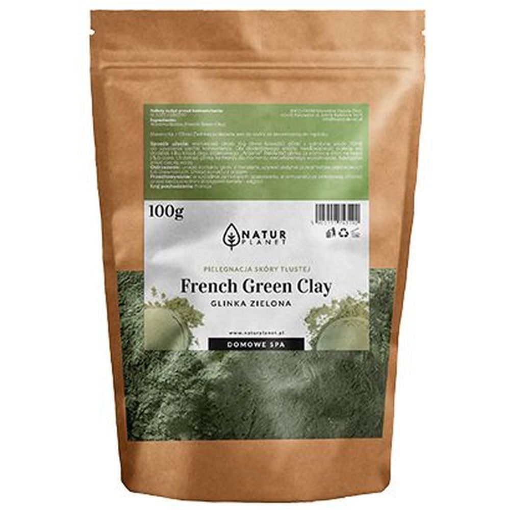 Francuska Glinka Kosmetyczna Zielona 100 g - Natur Planet