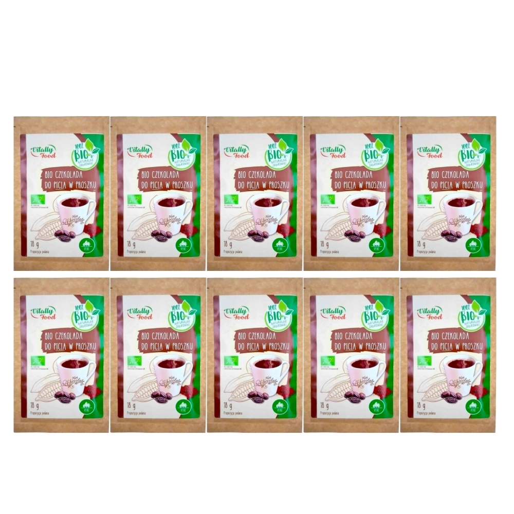 10 x Bio Czekolada do Picia w Proszku 18 g - Wodzisław