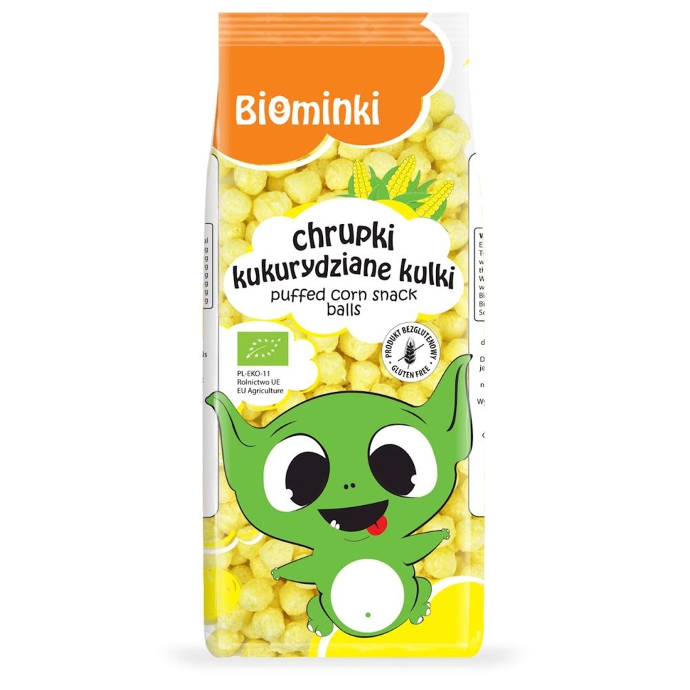 Фото - Дитяче харчування Bio Planet Chrupki Kukurydziane Kulki Bezglutenowe Bio 60 g - Biominki 