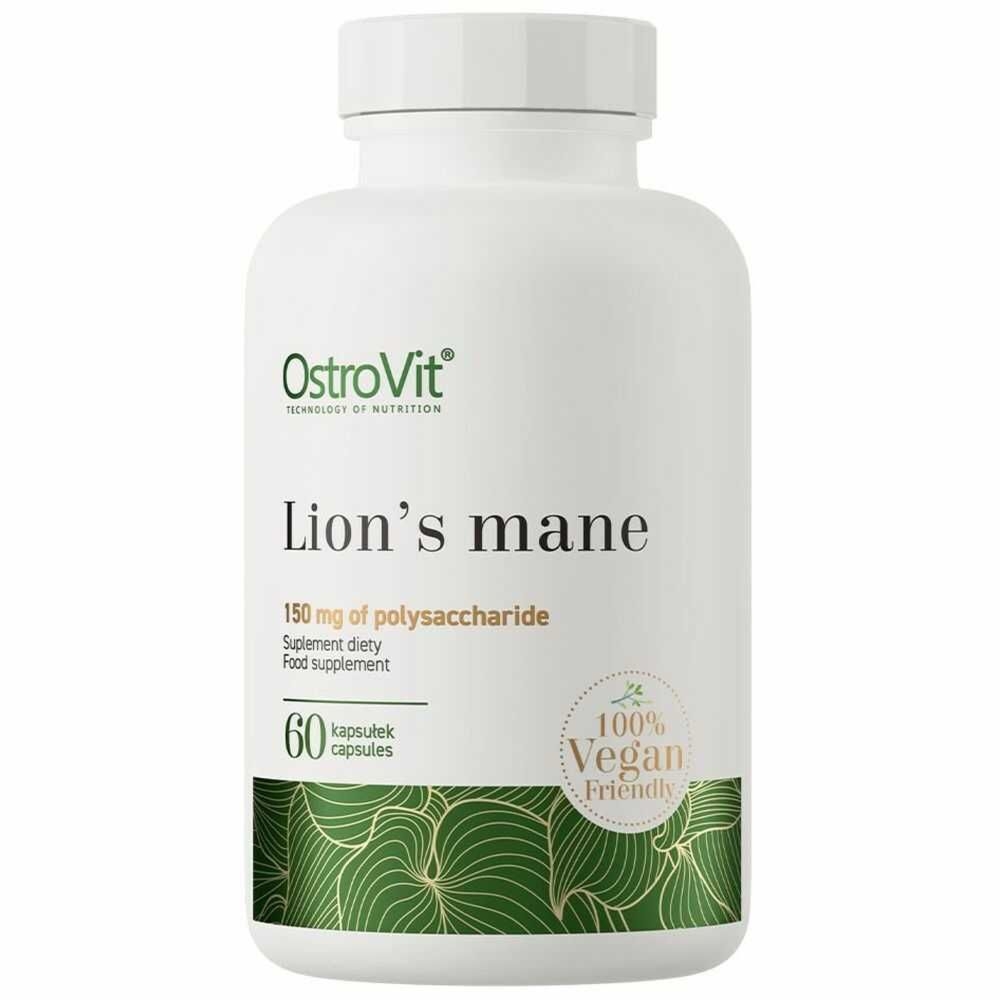 Lion's Mane (Soplówka Jeżowata) VEGE 60 Kapsułek - OstroVit