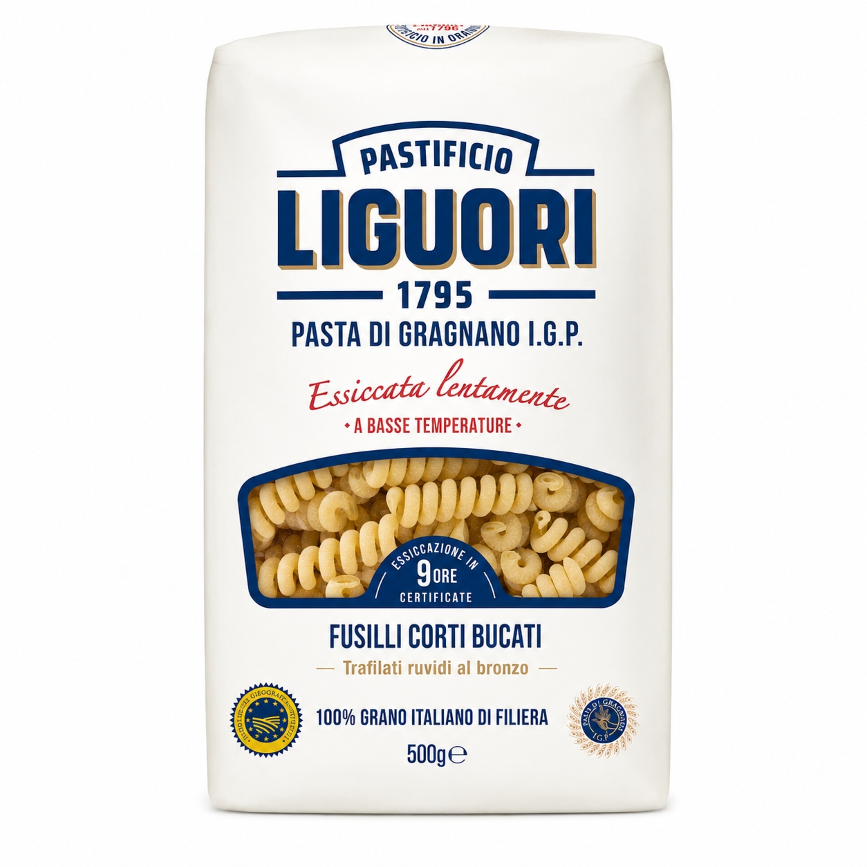 Makaron Fusilli Corti Bucati z Pszenicy Durum Pasta di Gragnano IGP 500 g Liguori
