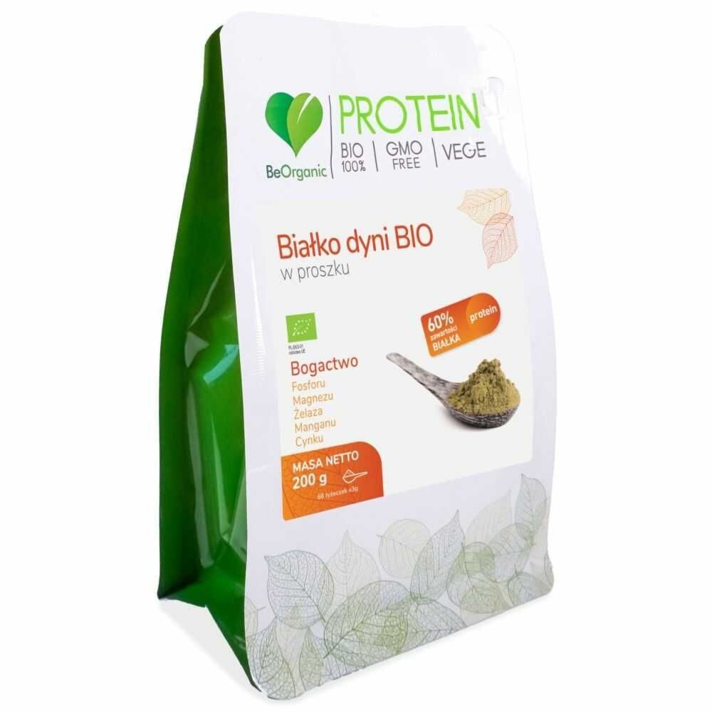 Białko Dyni w Proszku Bio 200 g - BeOrganic