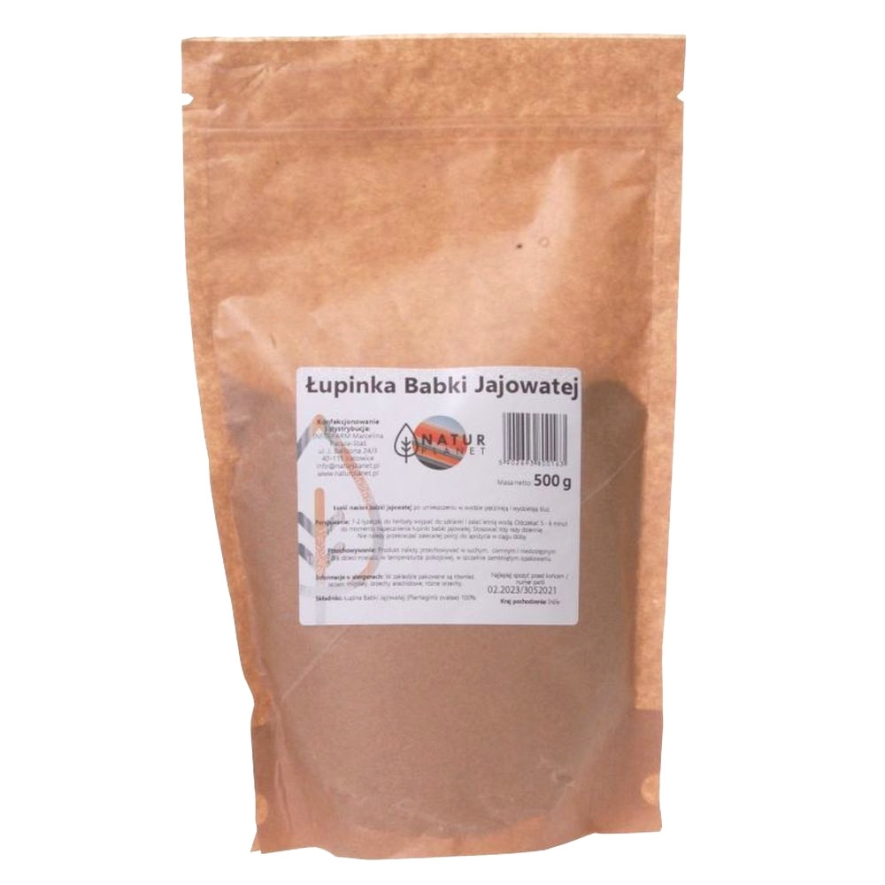 Łupina Babki Jajowatej Proszek 500 g - Natur Planet