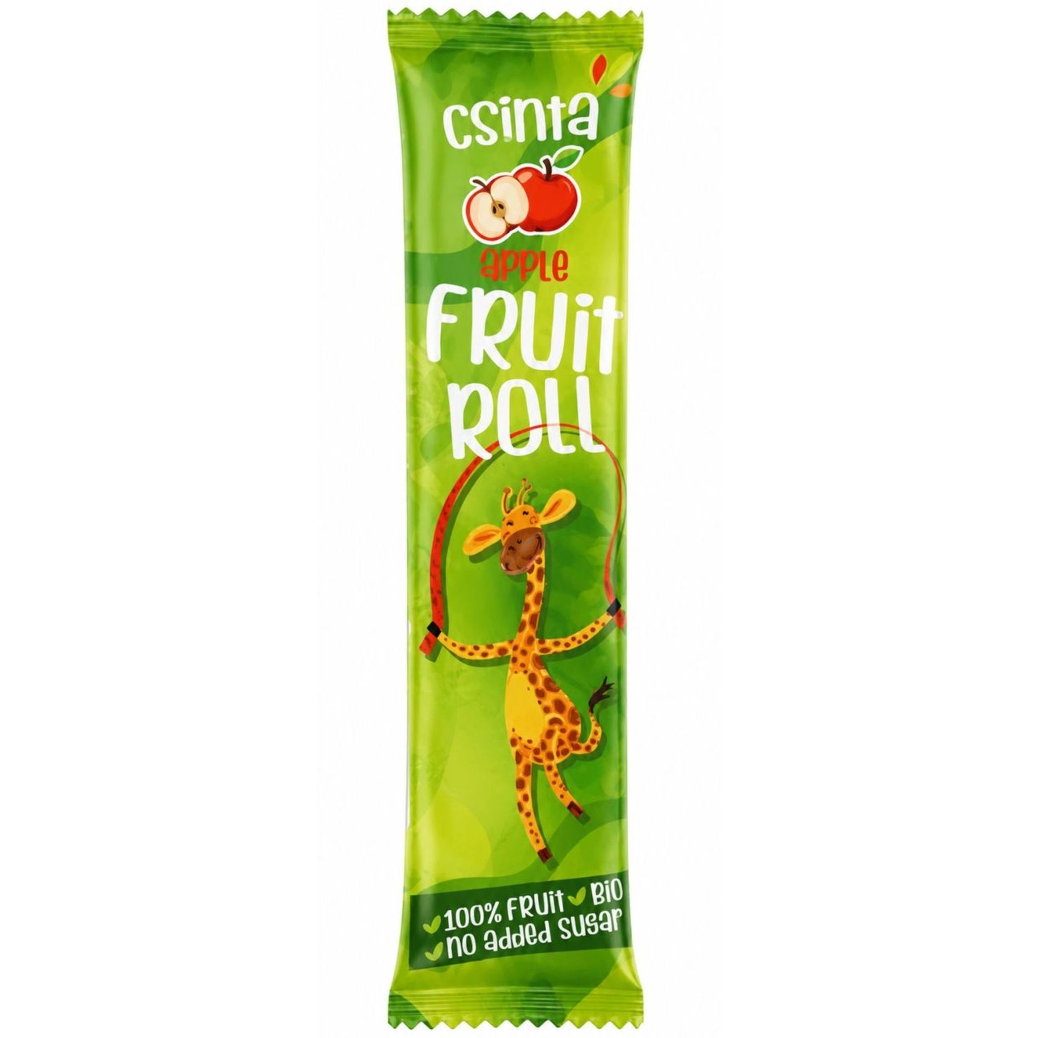 Przekąska Roll Jabłko Bez Dodatku Cukru Bio 12 g - Csinta