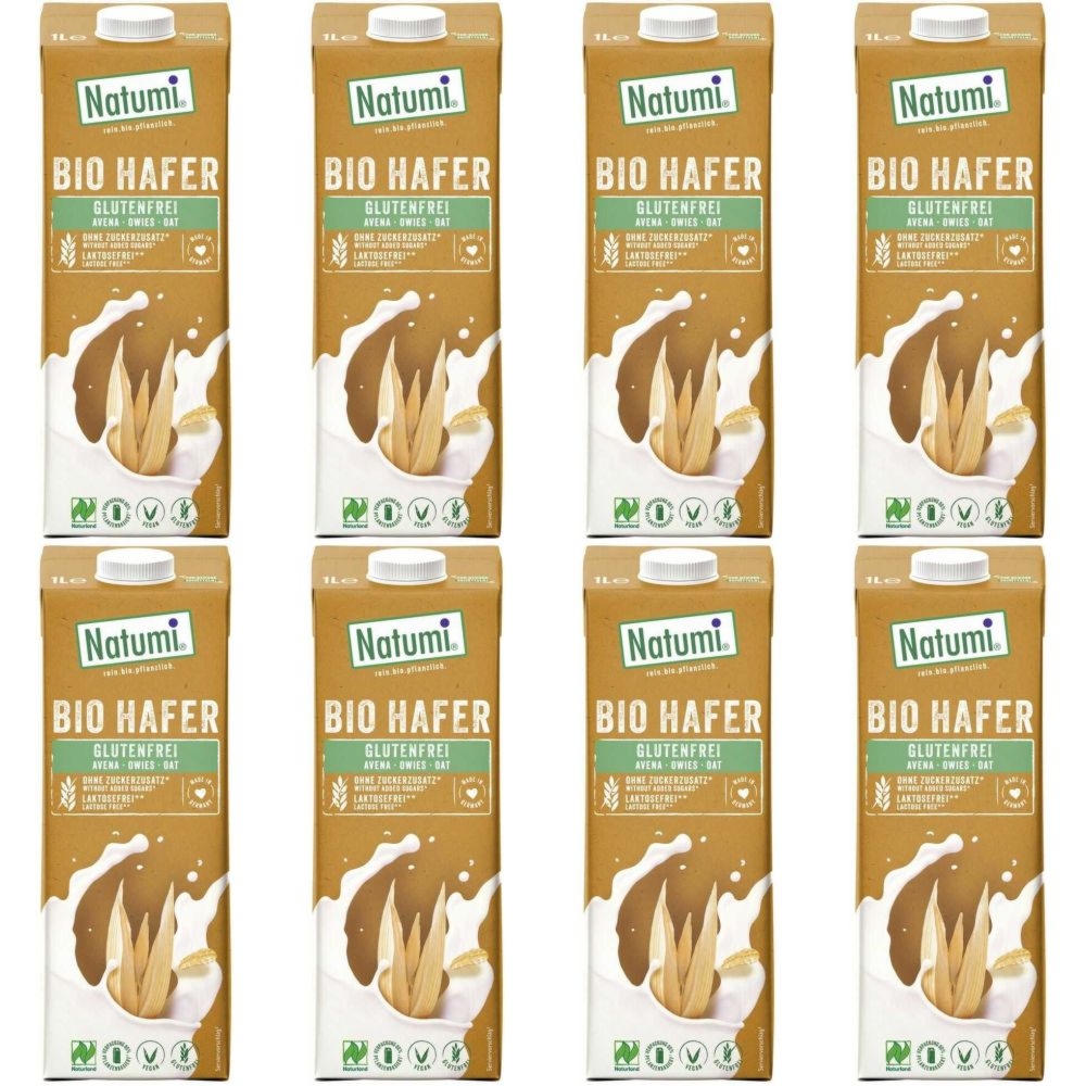 8 x Napój Owsiany Bezglutenowy Bio 1l Natumi