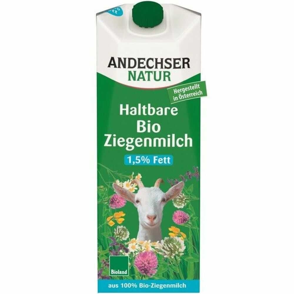 Mleko Kozie 1,5% Tłuszczu BIO 1 l - Andechser Natrur (data: 22.08.2026)