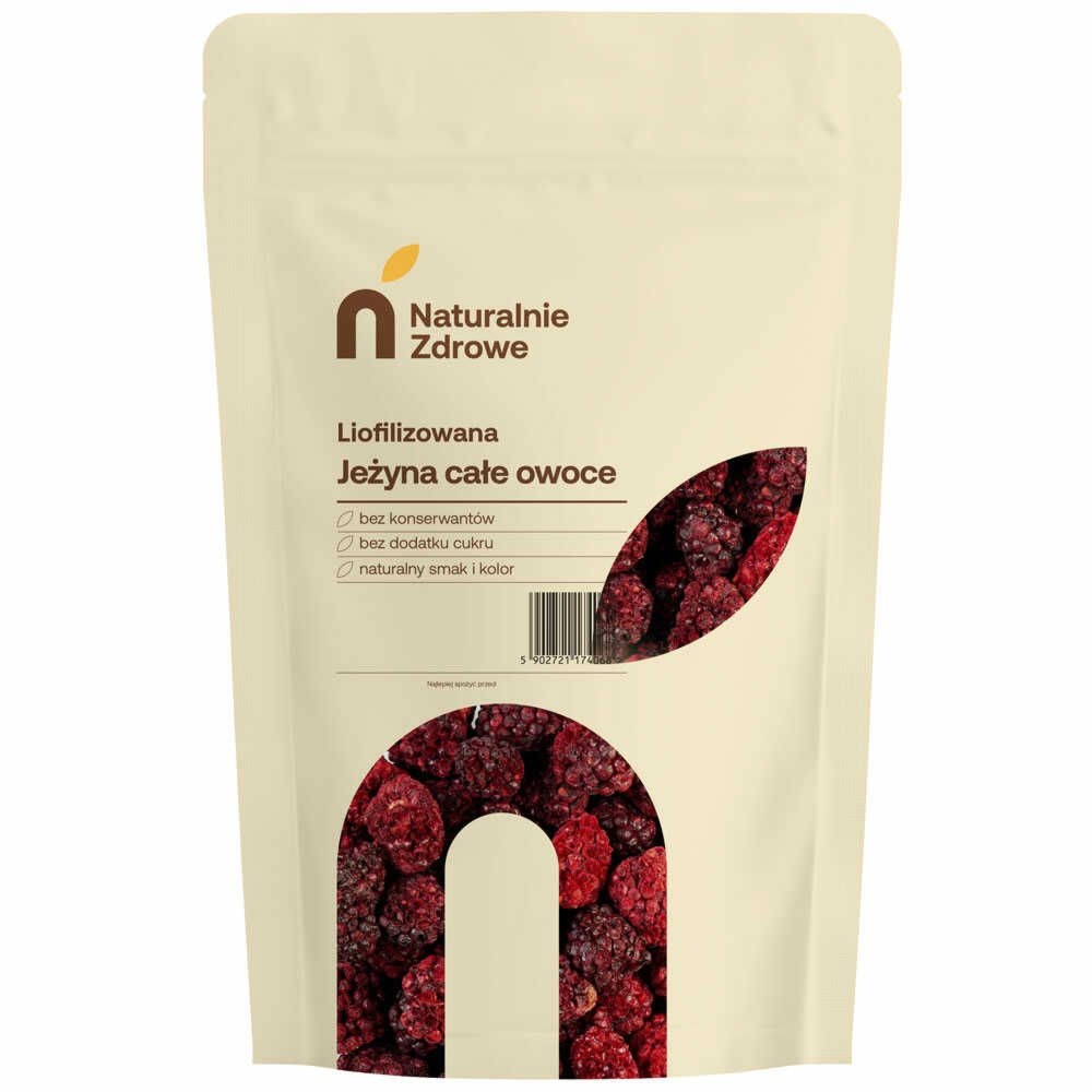 Jeżyna Liofilizowana Całe Owoce 20 g - Naturalnie Zdrowe