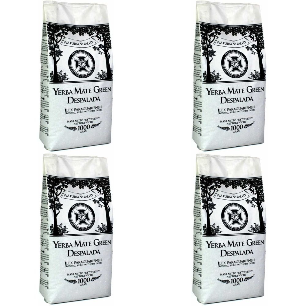 4 x Yerba Mate Green Despalada 1 kg