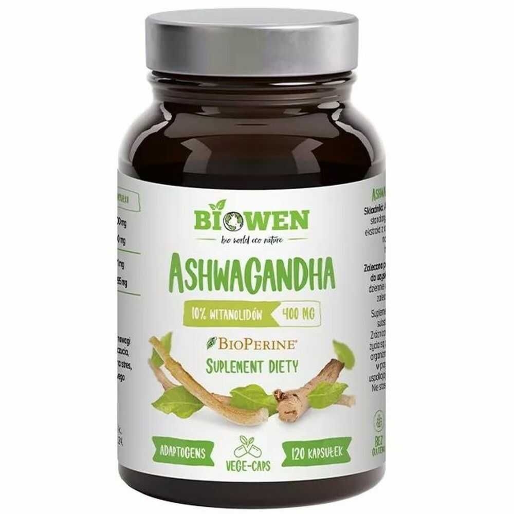 Ashwagandha Ekstrakt 400 mg 120 Kapsułek - Biowen