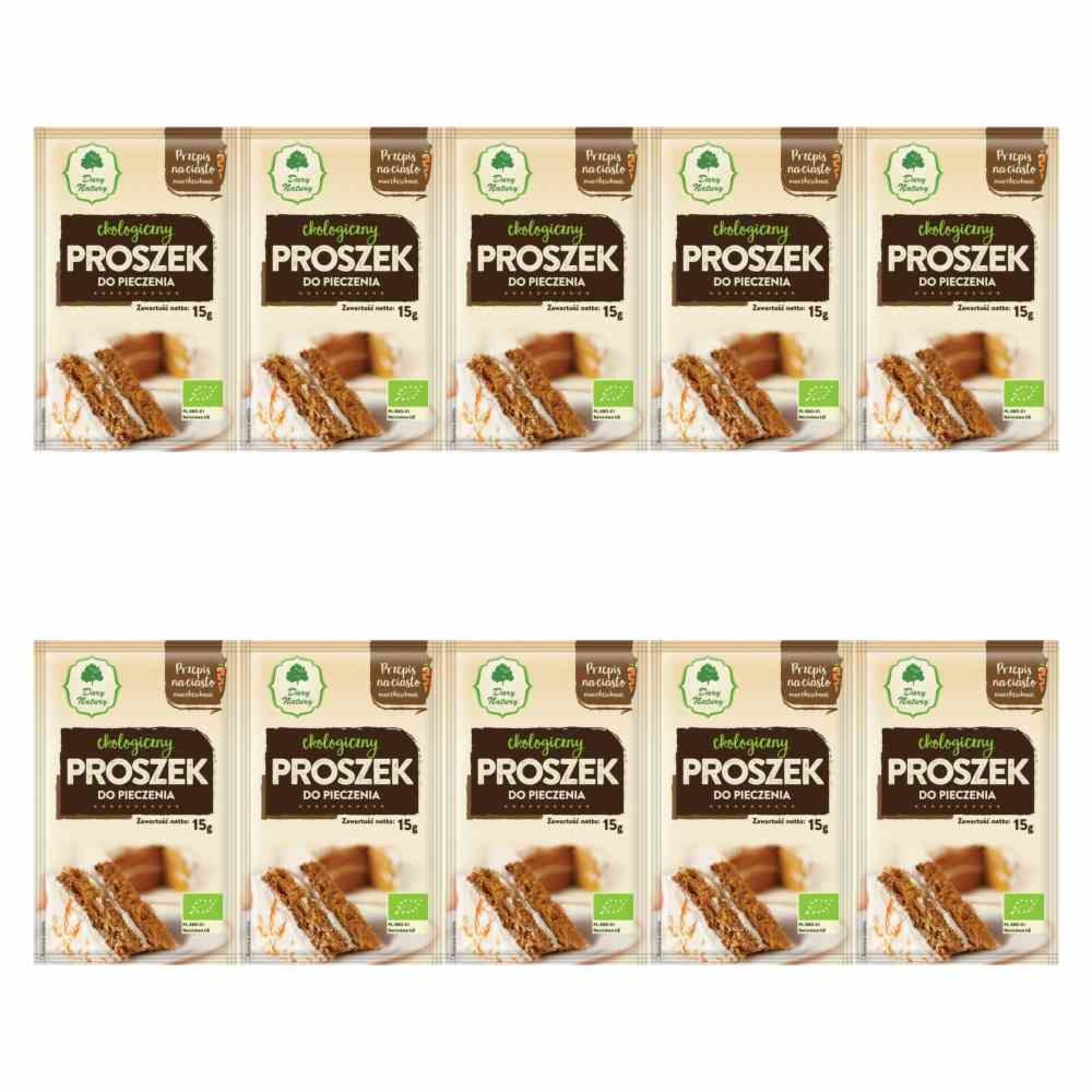 10 x Proszek do Pieczenia Bio 15 g - Dary Natury