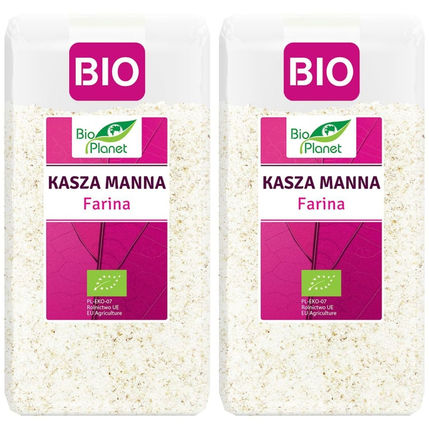 2 x Kasza Manna Farina Bio 500 g - Bio Planet