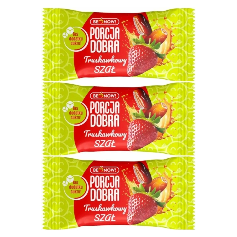 3 x Truskawkowy SZAŁ Przekąska 20 g - Porcja Dobra