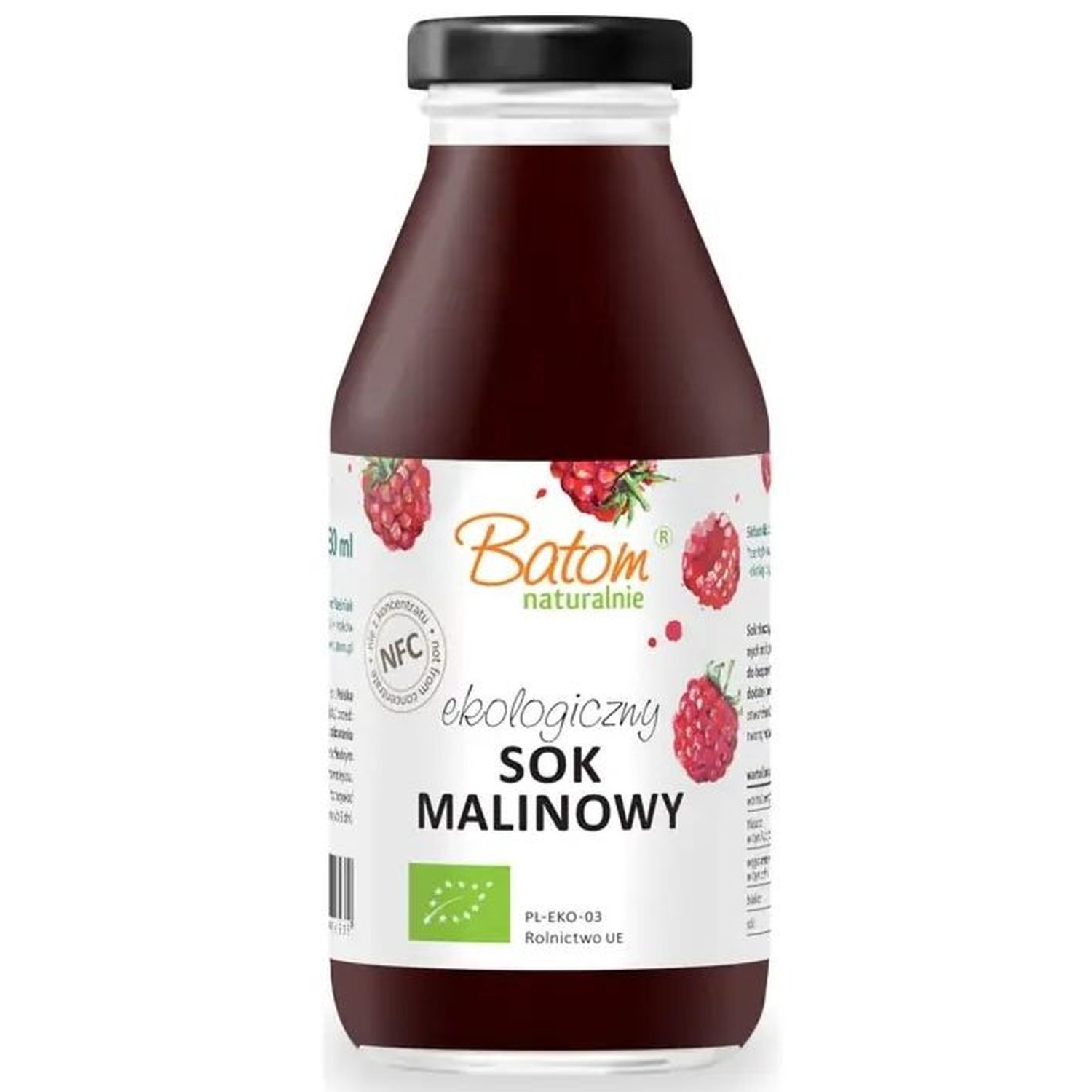 Sok Malinowy Tłoczony Bio 330 ml - Batom