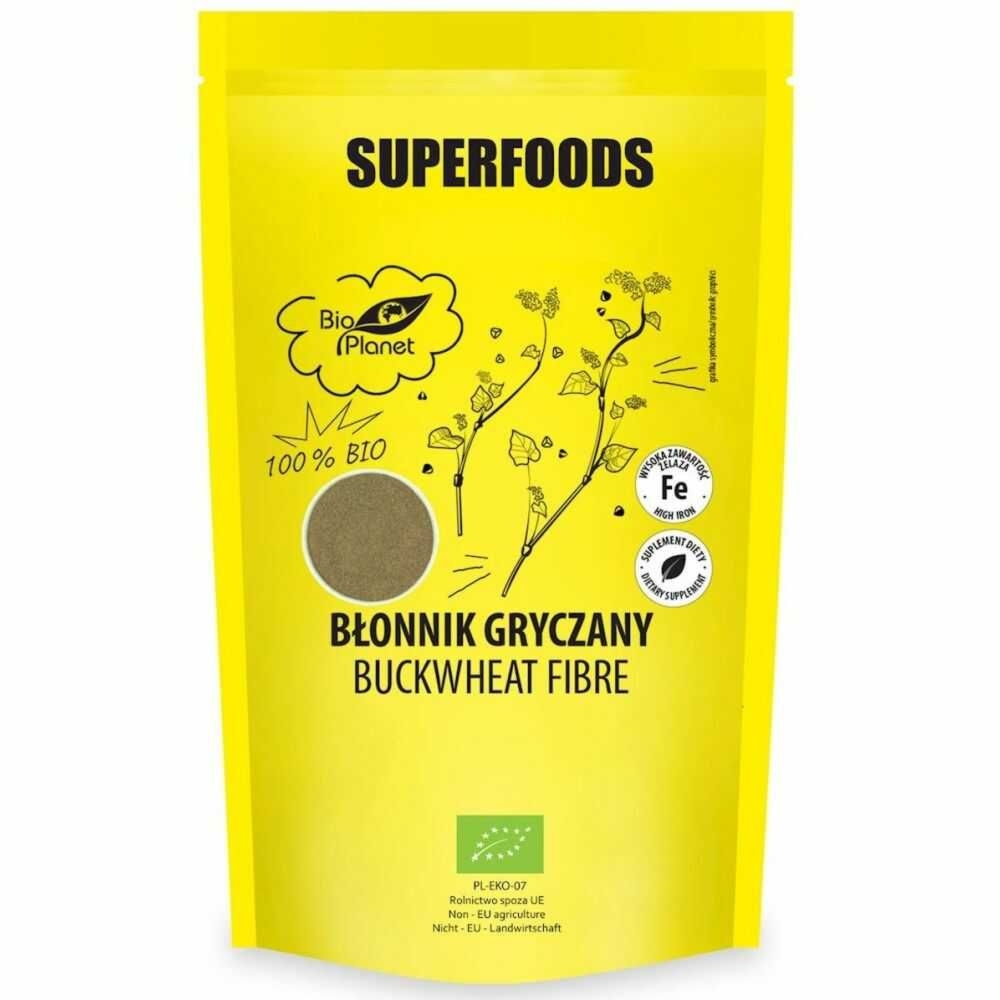 Błonnik Gryczany (Prażona Mielona Łuska Gryczana) Bio 200 g - Bio Planet