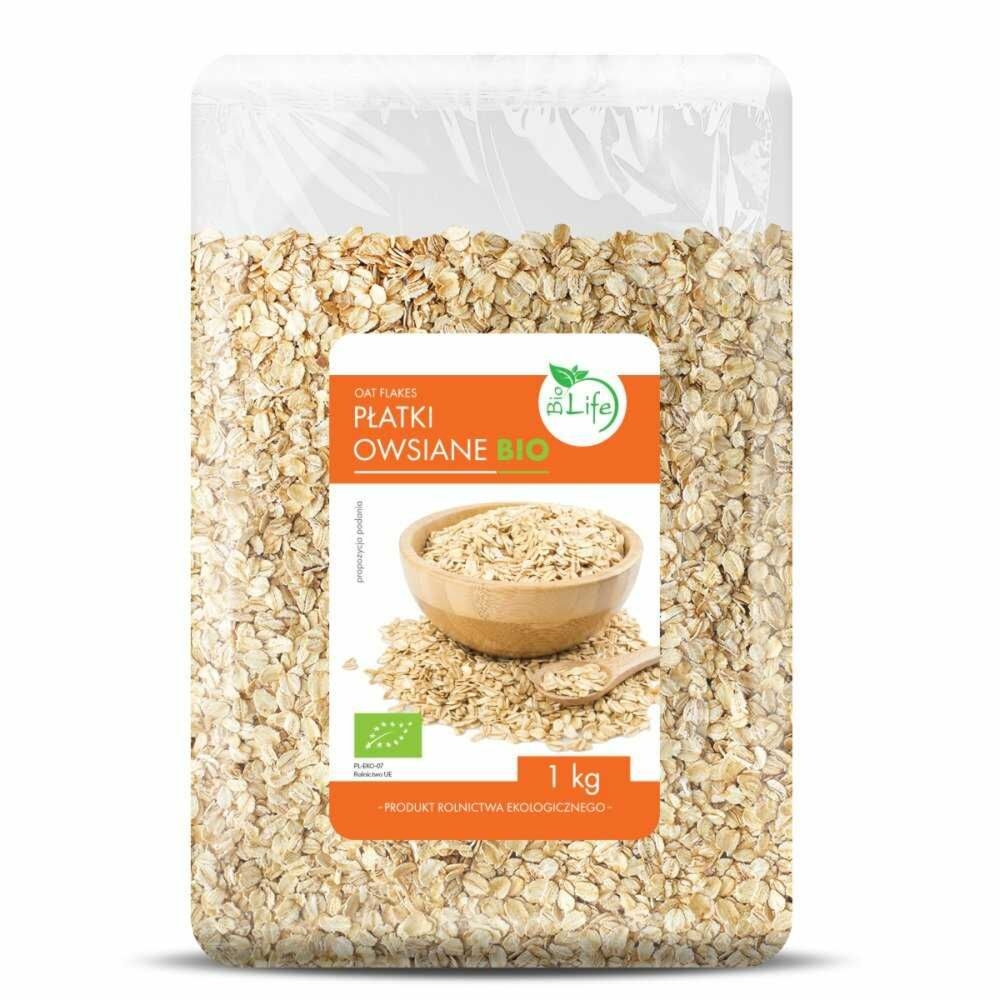 Płatki Owsiane Bio 1 kg - Biolife