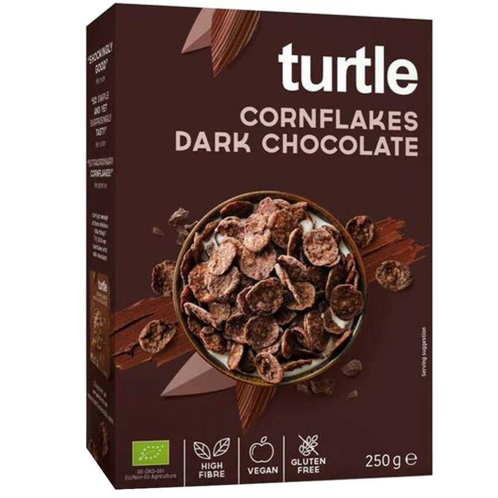Płatki Kukurydziane w Polewie Czekoladowej Bezglutenowe Bio 250 g - Turtle