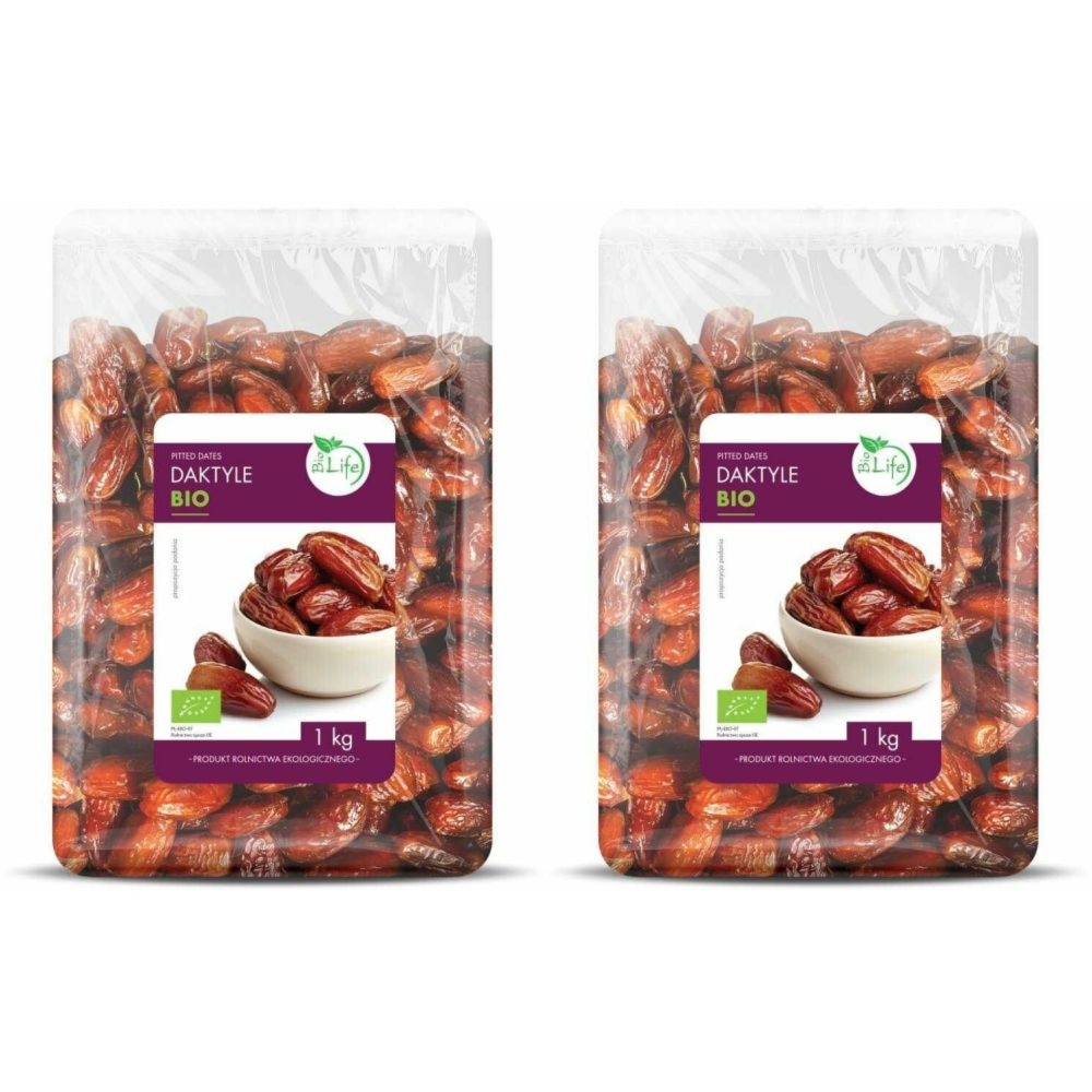 2 x Daktyle Suszone Bez Pestek Bio 1 kg - BioLife