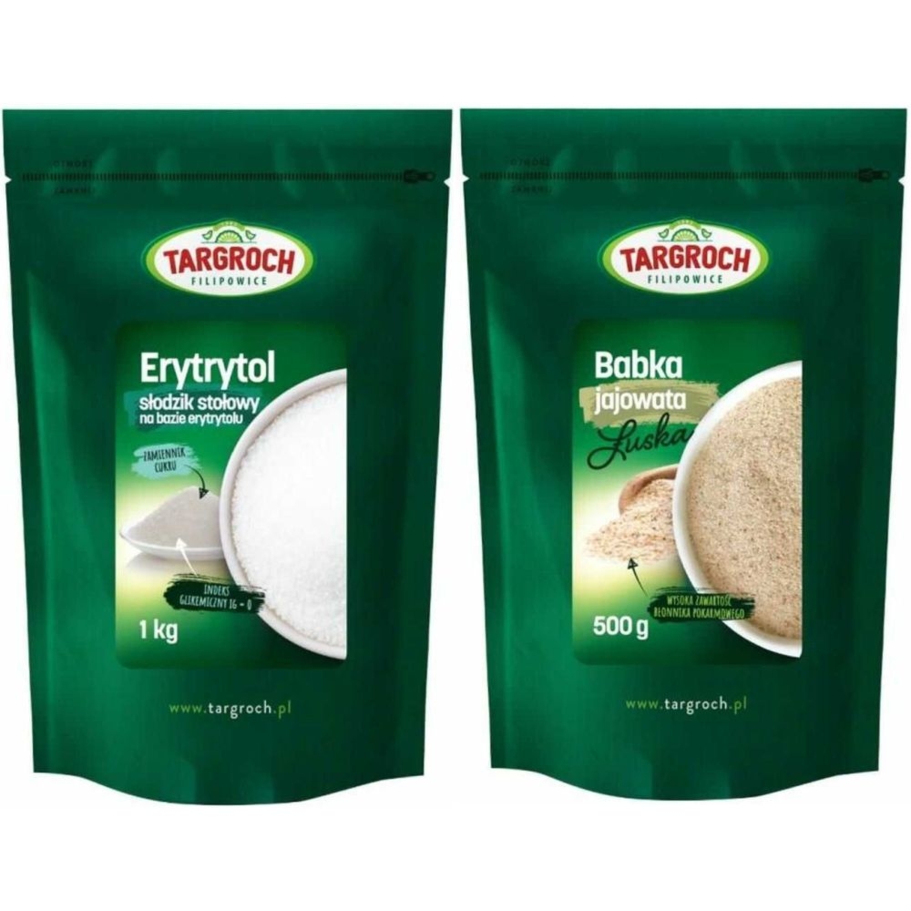 Zestaw Erytrol 1 kg - Targroch + Babka Jajowata Łuska 500 g - Targroch