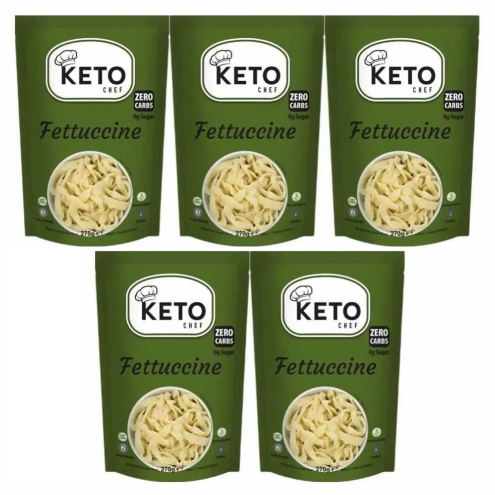 5 x Makaron Konjac Fettuccine Bio 270 (200 g) - Keto Chef
