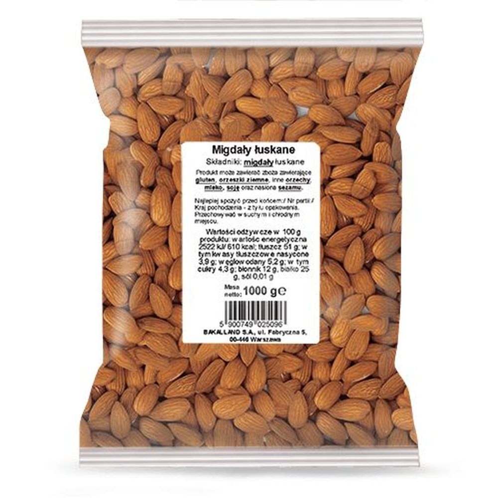 Migdały Łuskane USA 1 kg - Bakalland