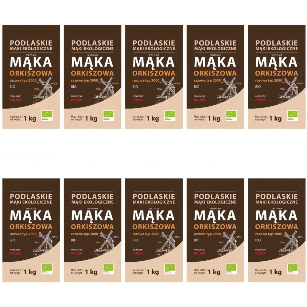 10 x Mąka Orkiszowa Razowa Bio 1 kg TYP 2000 - BioLife