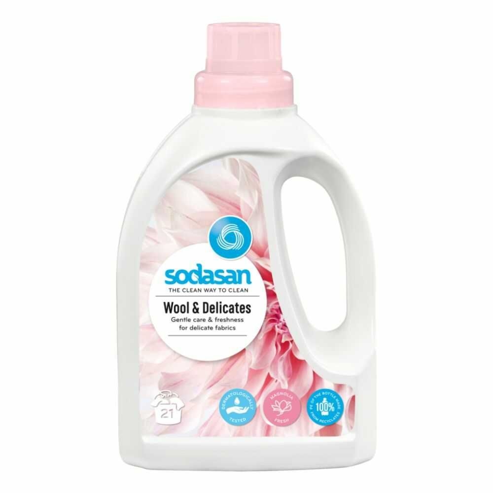 Płyn do Prania Wełny i Delikatnych Tkanin Bio 750 ml - Sodasan