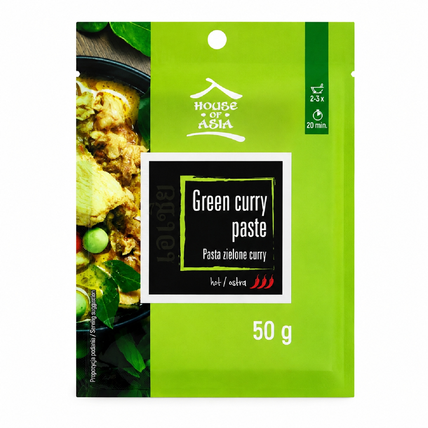 Pasta Zielone Curry 50 g House of Asia (data: 05.09.2026)