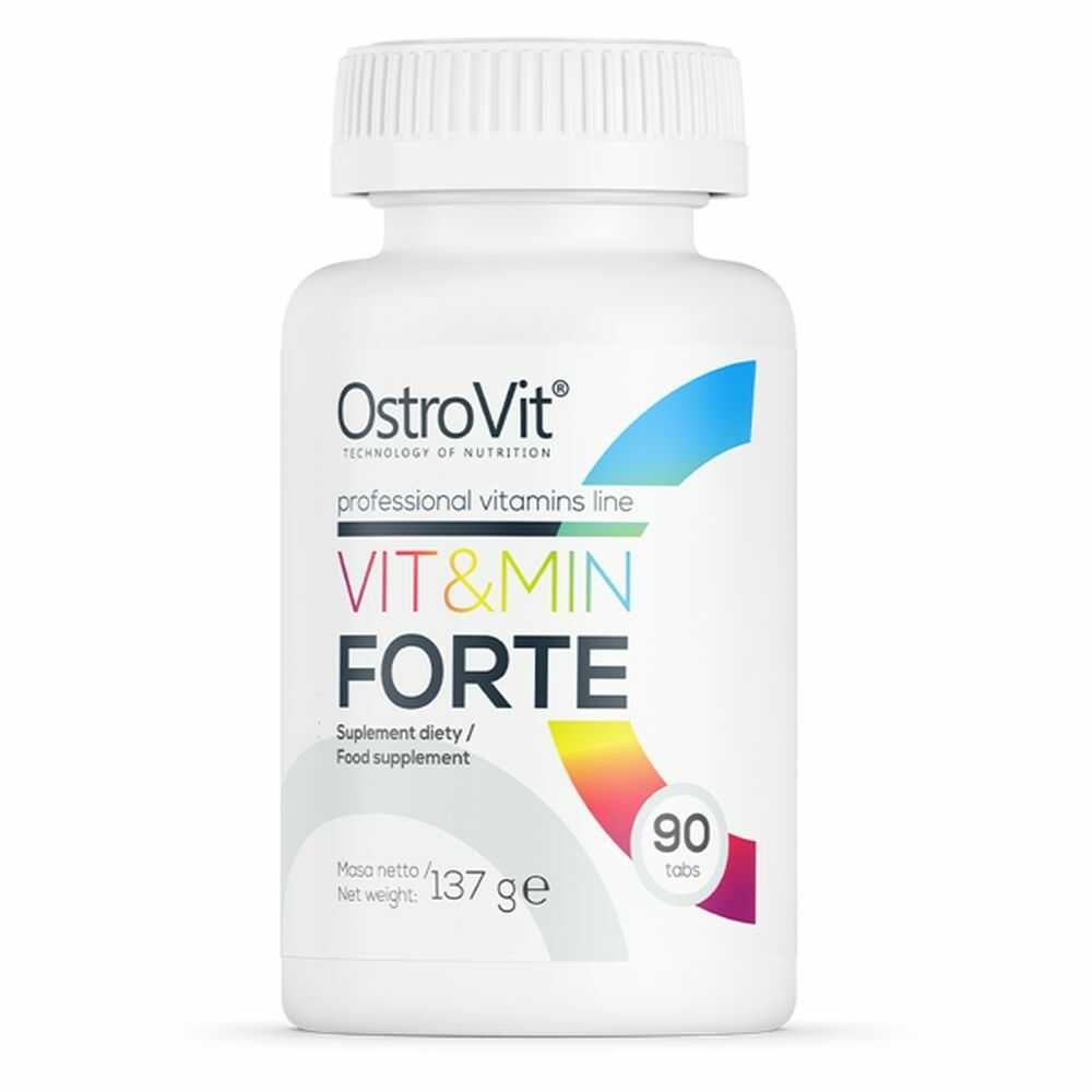 Фото - Вітаміни й мінерали OstroVit Witaminy i Składniki Mineralne Vit & Min FORTE 90 Tabletek  