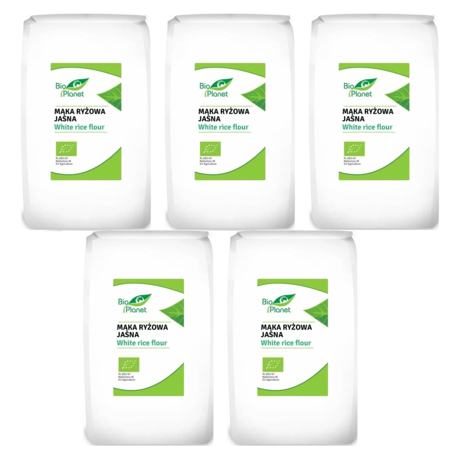 5 x Mąka Ryżowa Jasna Bio 1 kg - Bio Planet