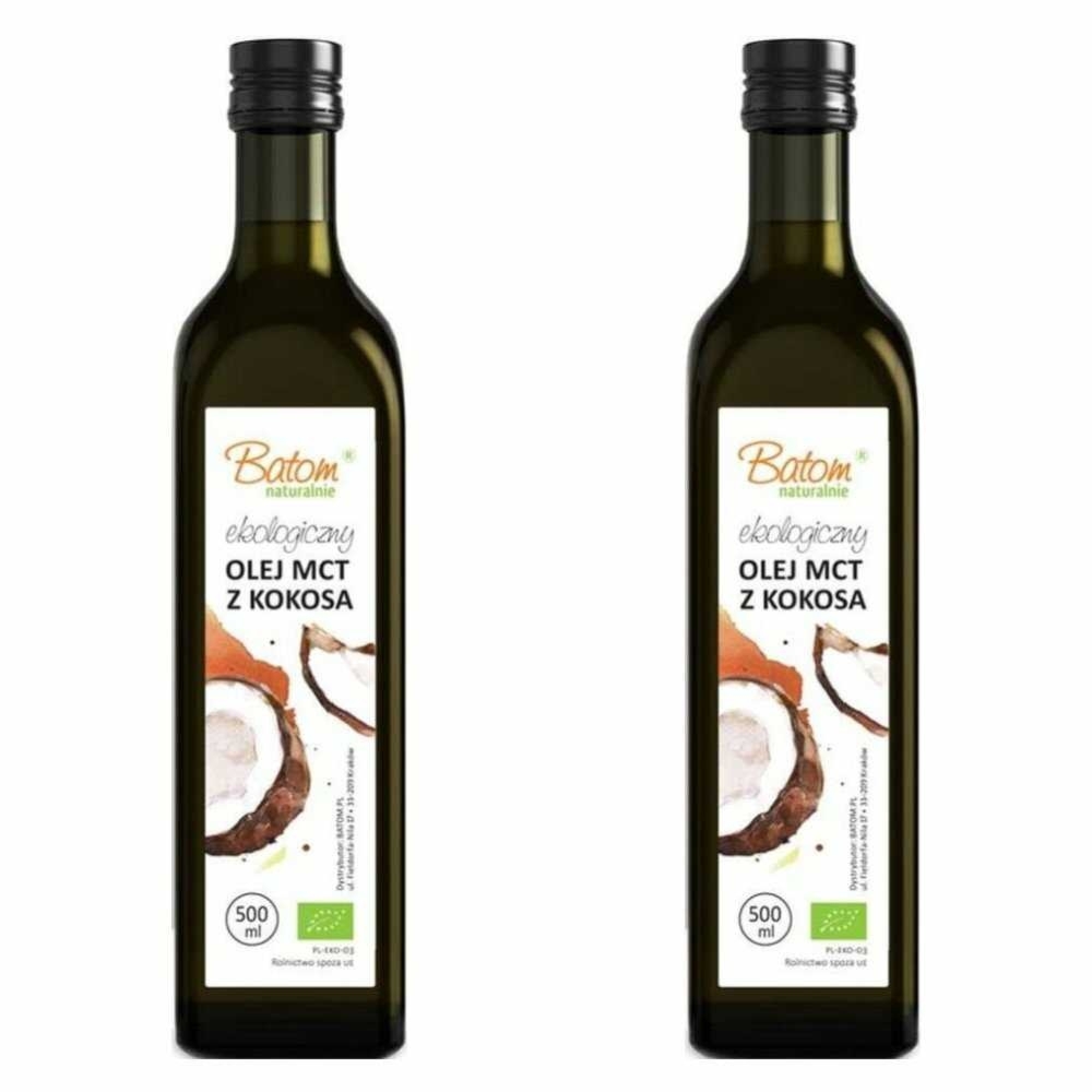 2 x Olej MCT z Kokosa Bio 500 ml - Batom