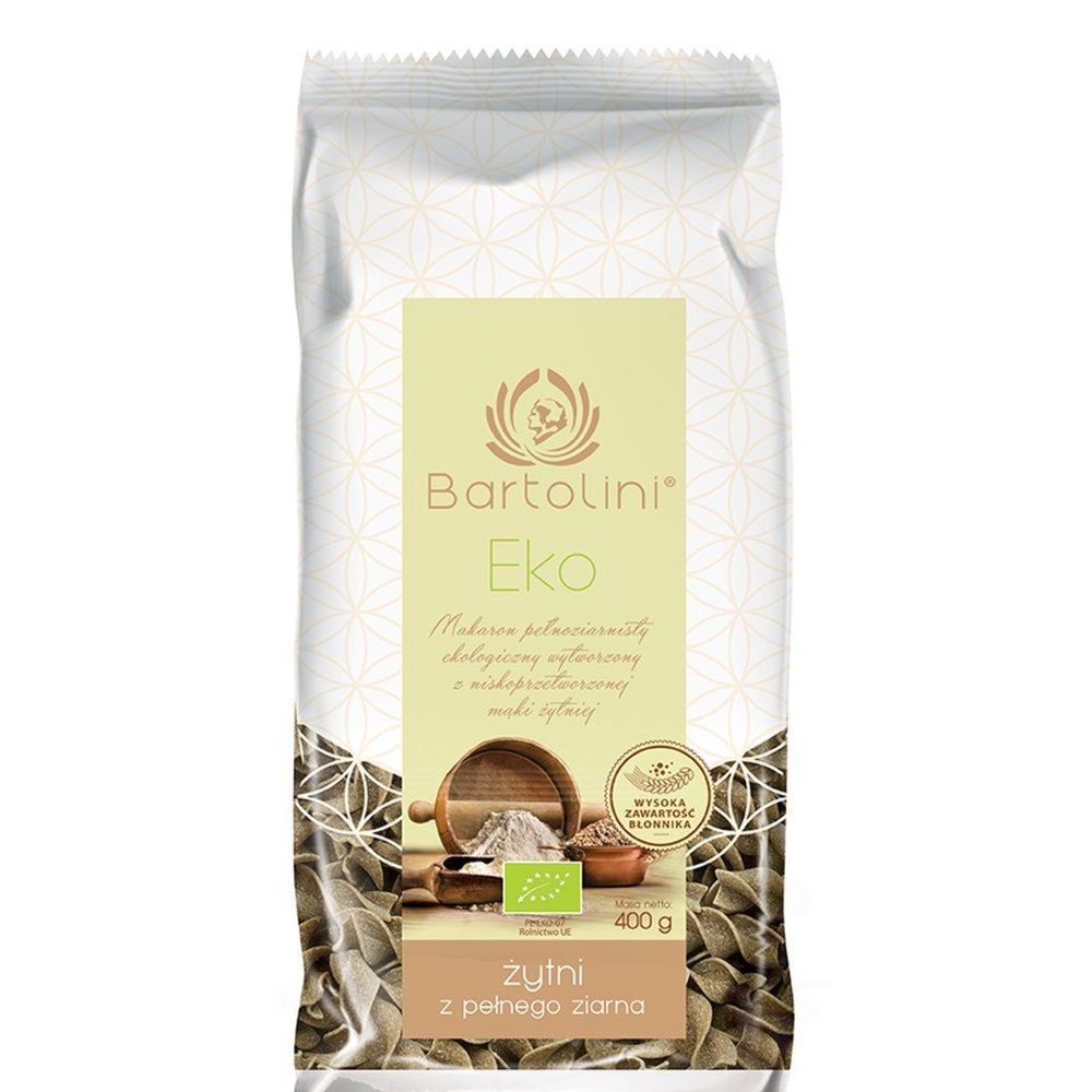 Makaron (Żytni Razowy) Świderki Bio 400 g - Bartolini