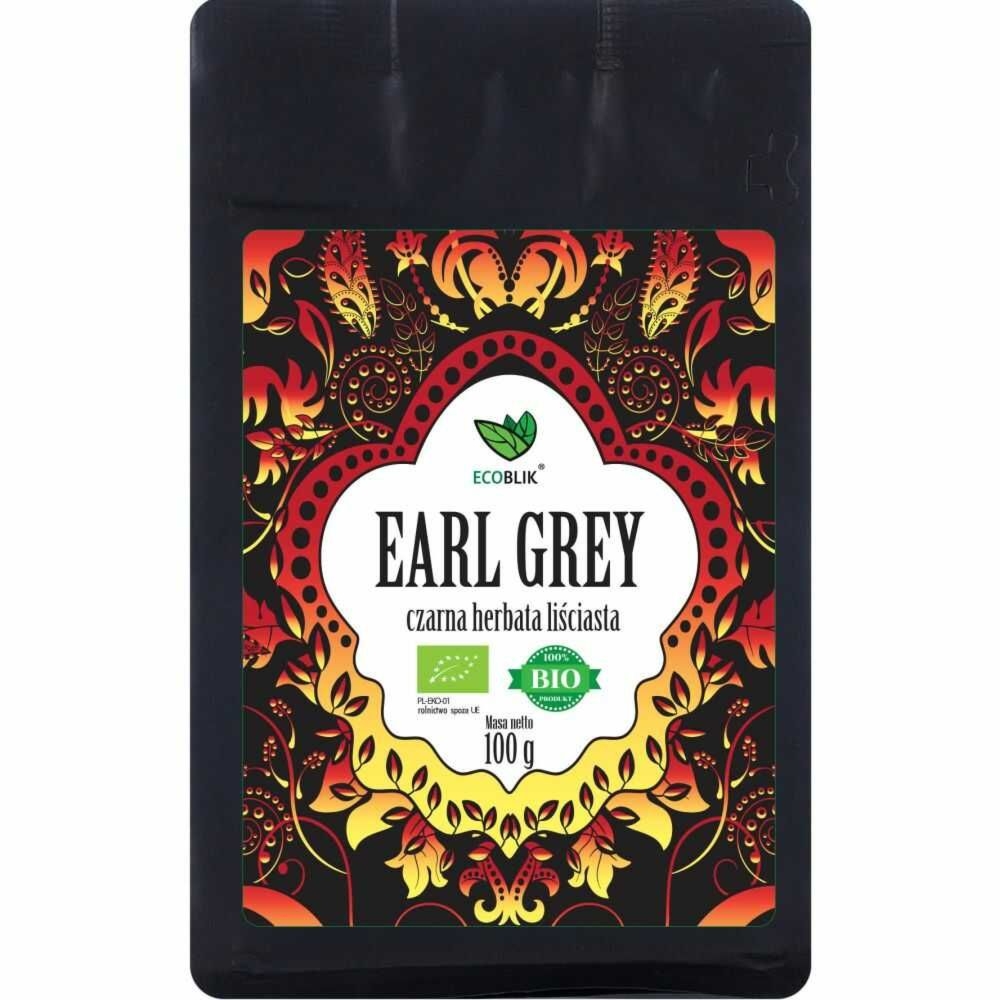 Herbata Czarna Liściasta Earl Grey EKO 100 g - EcoBlik