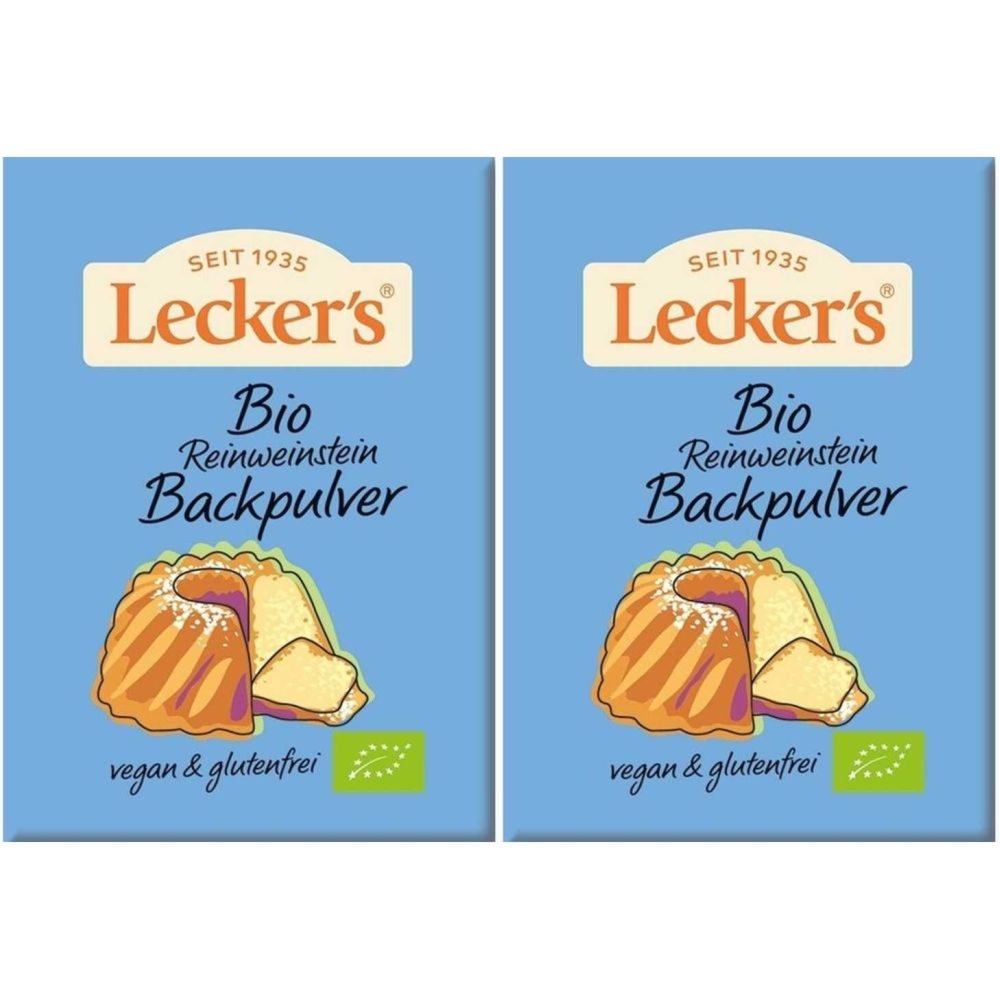 Zestaw 2 x Proszek do Pieczenia Bio 21 g - Leckers