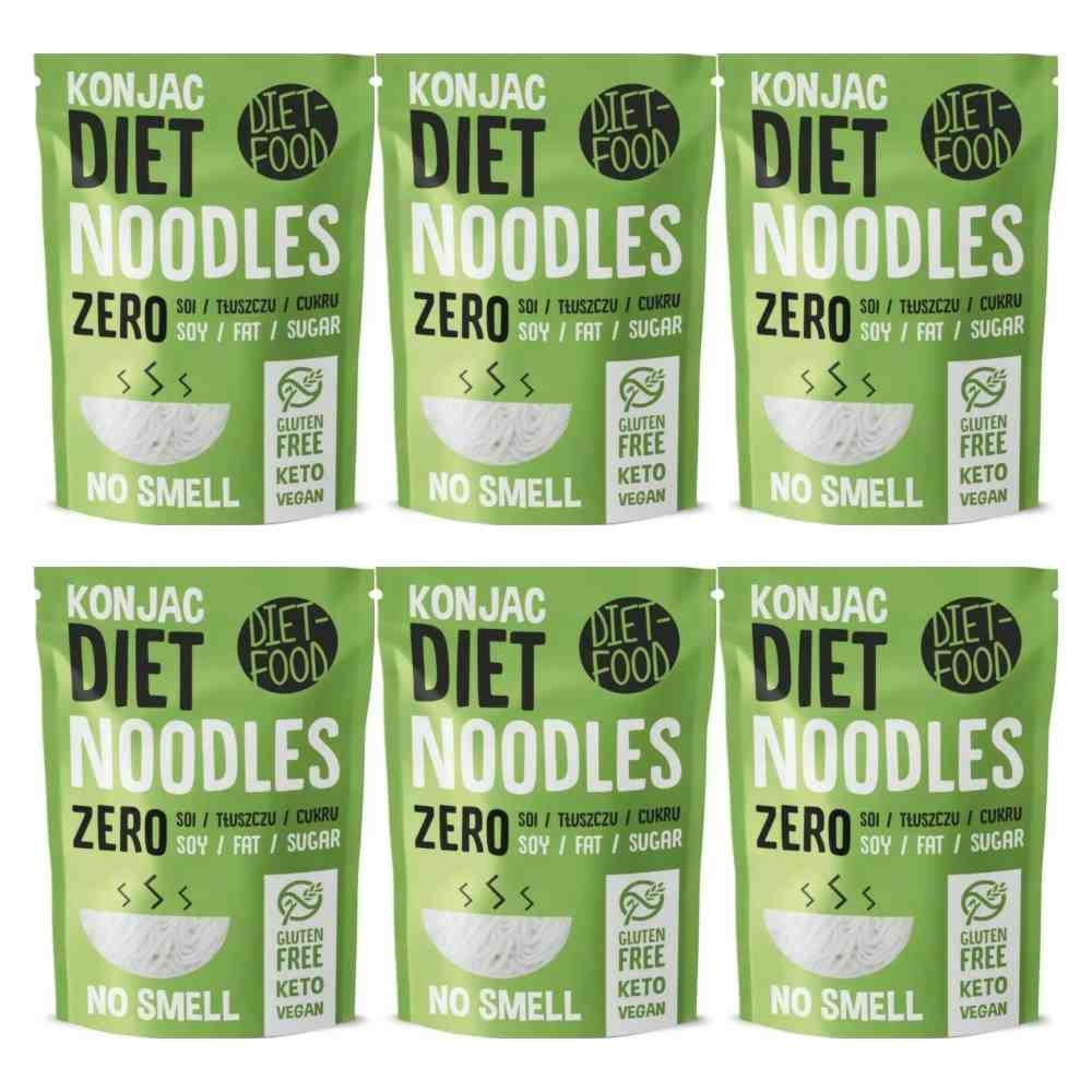 6 x Makaron Shirataki Konjac Noodles Zero 200 g - Diet-Food