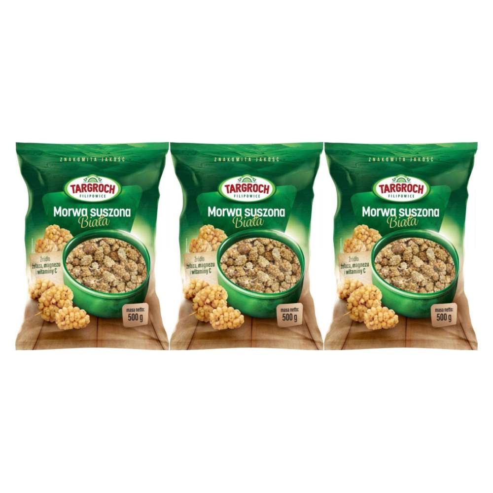 3 x Morwa Biała Suszona 500 g - Targroch