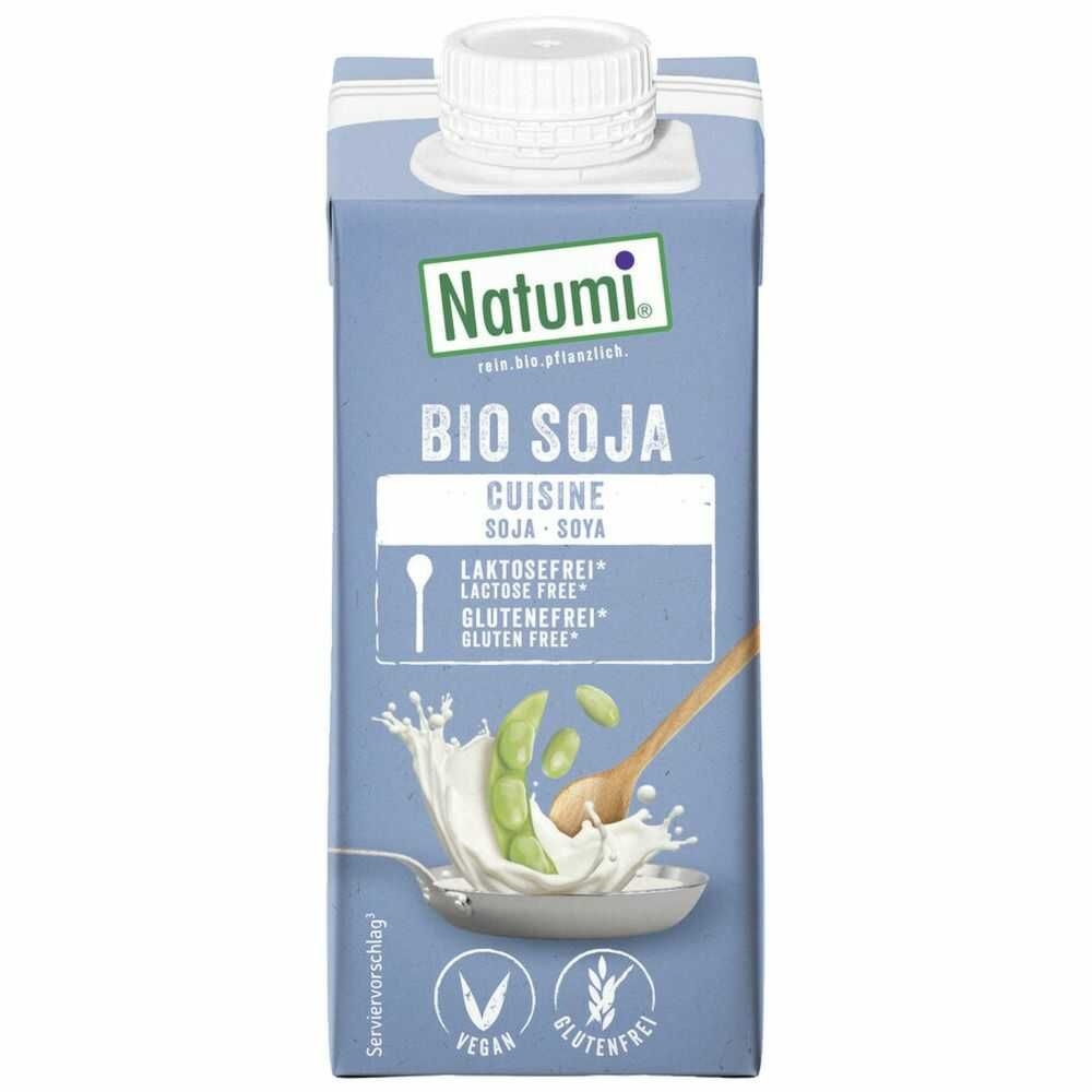 Zagęszczony Produkt Sojowy do Gotowania i Pieczenia Bezglutenowy Bio 200 ml - Natumi
