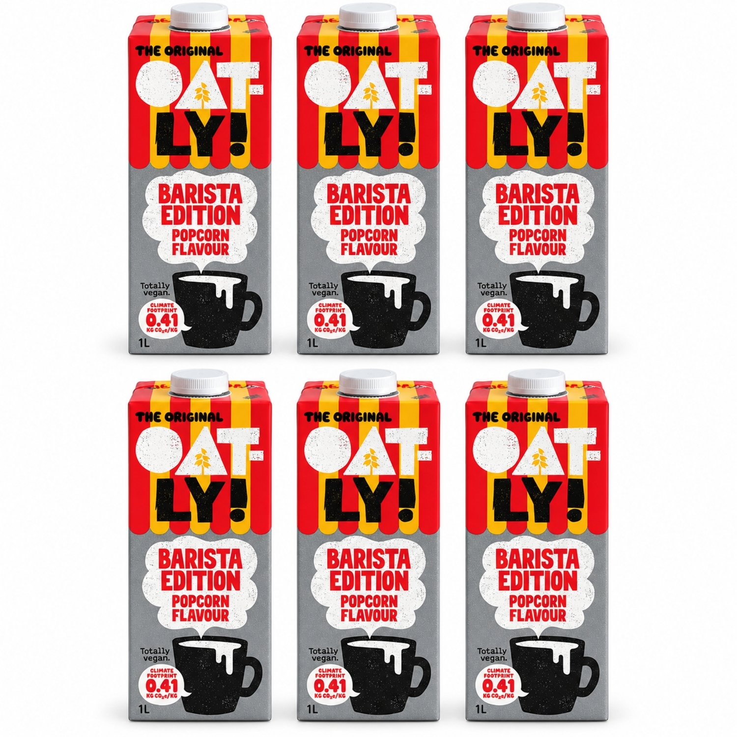6 x Napój Owsiany Barista o Smaku Popcornu 1 l - Oatly