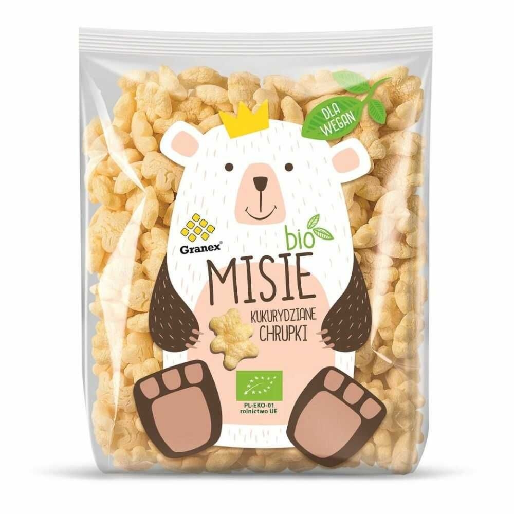 Chrupki Kukurydziane Misie Bio 80 g - Granex