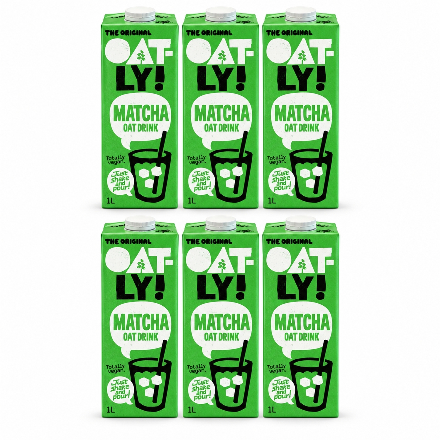 6 x Napój Owsiany z Matchą z Dodatkiem Wapnia 1 l - Oatly