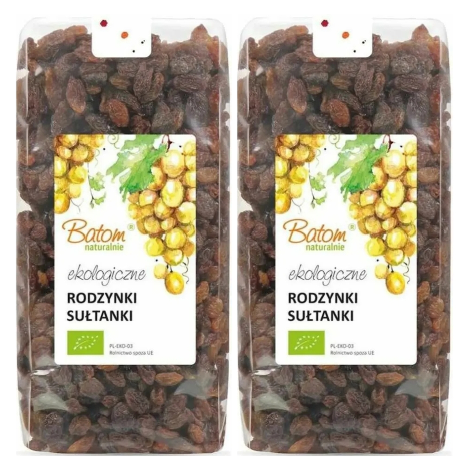 2 x Rodzynki Sułtanki Bio 1 kg - BATOM