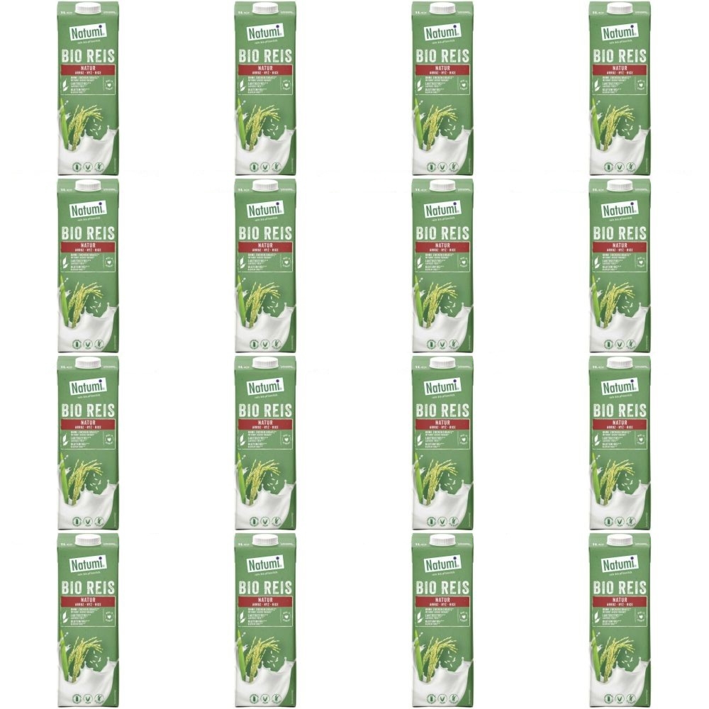 Zestaw 16 x Napój Ryżowy Bezglutenowy Bio 1L- UHT Natumi