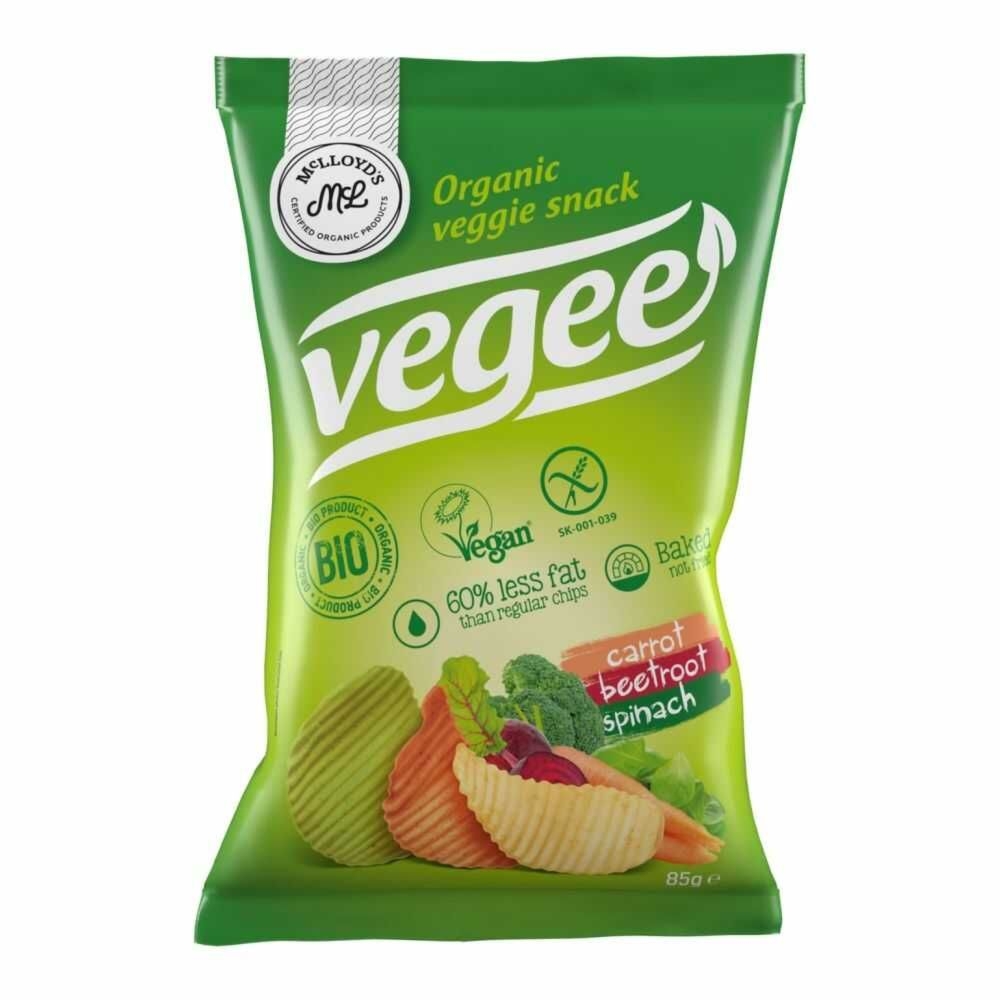 Chipsy Warzywne Bezglutenowe BIO 85 g - McLLOYD's