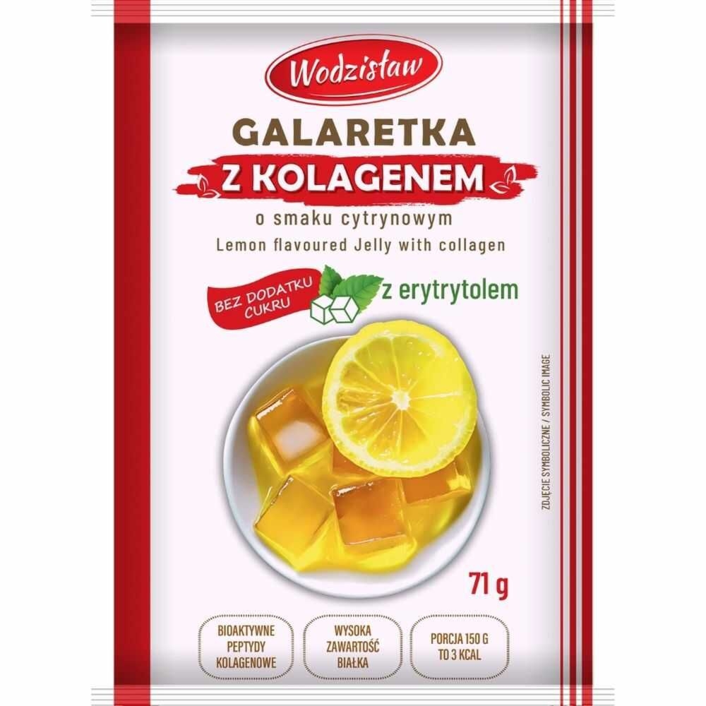 Galaretka z Kolagenem o Smaku Cytrynowym 71 g - Wodzisław